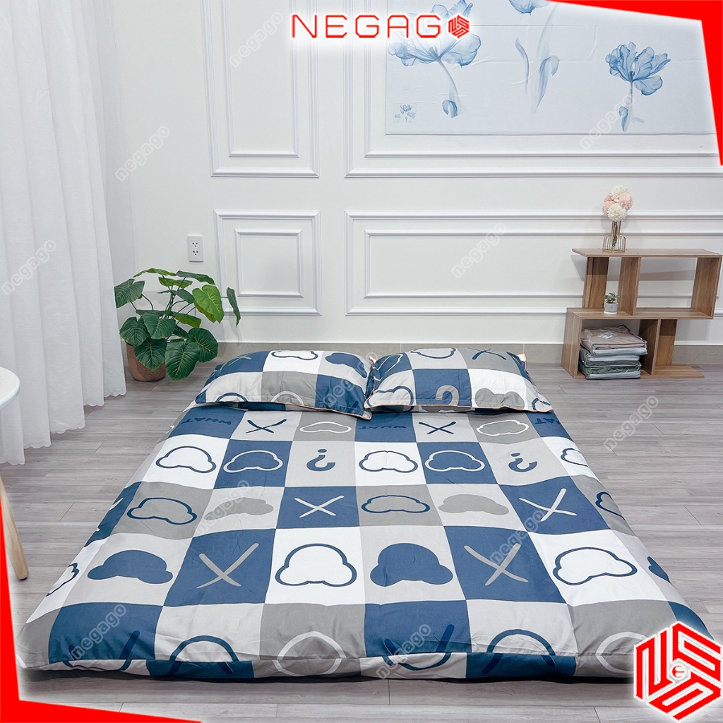 Vỏ gối 50x70cm, Áo gối 40x60cm, Vỏ gối ôm 35x100cm Cotton Poly Cao Cấp | NEGAGO