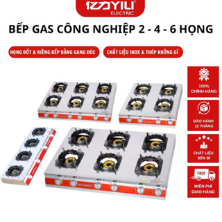  Bếp Ga Công Nghiệp Bếp Dùng Cho Nhà Hàng Quán Ăn Thiết Kế Hiện Đại inox siêu bền dễ vệ sinh lõi đồng bảo hành 1 năm 