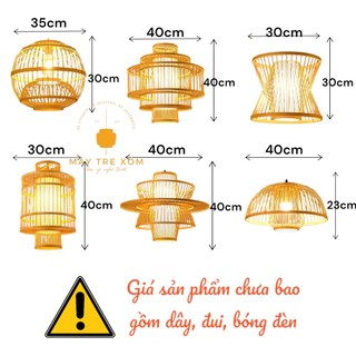 Đèn tăm tre | Đèn trang trí thả trần