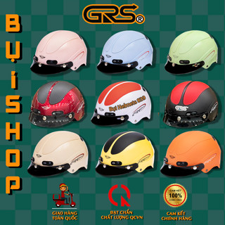 HƠN 30 MÀU Nón GRS A102 Mũ bảo hiểm nửa đầu 1/2 chính hãng - Nón sơn tĩnh điện GRS 102 acer siêu bền màu