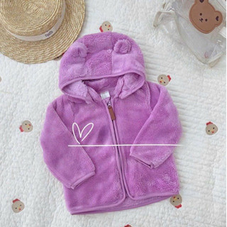 [Au.th]Áo khoác lông có mũ H&M cho bé sz 4m-3y