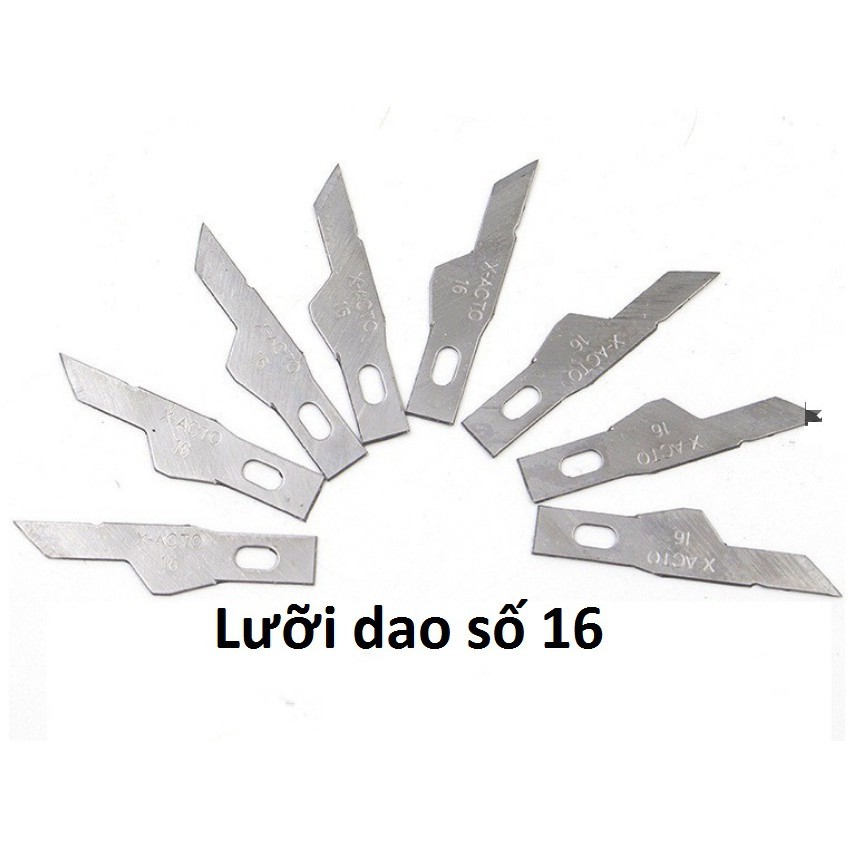 COMBO 5 túi dao mổ số 16 ( 1 túi 10 lưỡi)