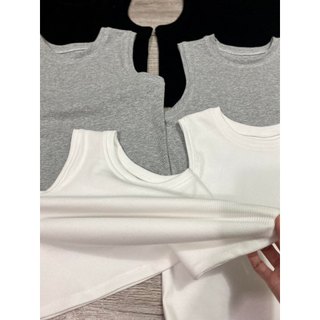 Áo ba lỗ dáng croptop thun tăm (Ảnh thật shop tự chụp )