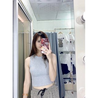 Áo ba lỗ dáng croptop thun tăm (Ảnh thật shop tự chụp )