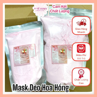 ( Bịch 1 kg ) Mask Dẻo Hoa Hồng Organic Mặt Nạ Dẻo chuyên dùng trong Spa - Mask dẻo hoa hồng