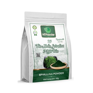Bột Tảo Xoắn Spirulina Nhật Bản sấy lạnh NTPowder túi 100gr - Nhất Tín Food
