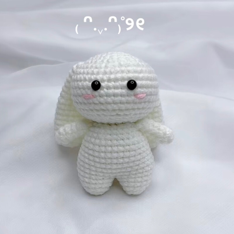 Thỏ 7 màu đit bự bằng len handmade