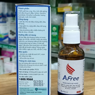 [Chính hãng] Dung dịch xịt họng AFree  30ml