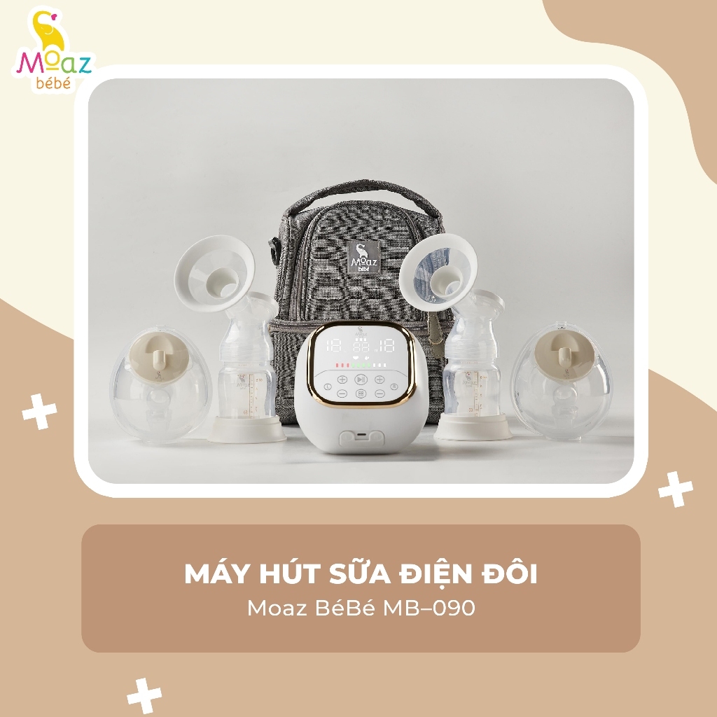 Máy Hút Sữa Điện Đôi Moaz Moaz Bebe MB-090