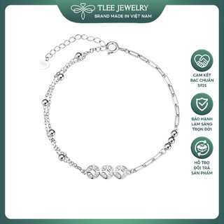  Lắc tay bạc nữ TLEE vòng tay xích charm kim tiền nhất lộc TLEE JEWELRY LT0353 