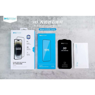  Kính FuLL màn trong suốt không viền bảo vệ màng loa CHÍNH HÃNG KUZOOM cho iPHONE X - > 16 Promax 