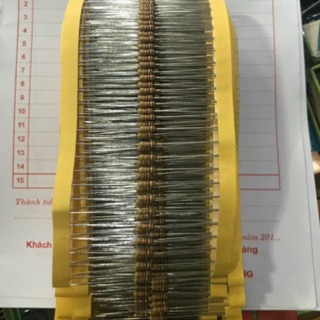 Điện trở Đài Loan 1/4W-5 %( Giá 100 con)