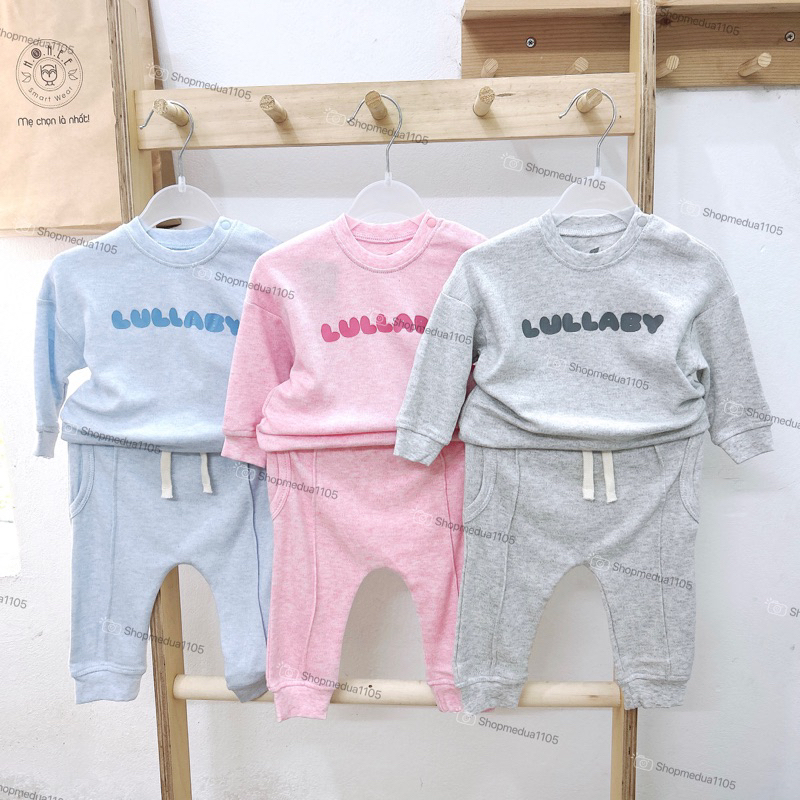 [LULLABY] Bộ nỉ lullaby cho bé trai bé gái