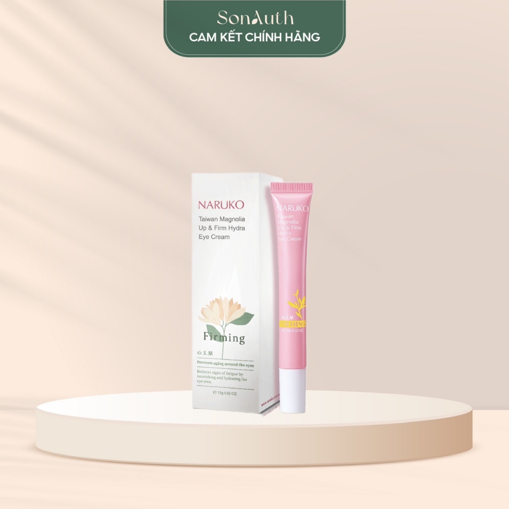 Kem mắt Naruko Taiwan Magnolia Up & Firm Hydra Eye Cream 15g (Bản Đài)