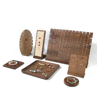 (Siêu hot) Giá treo trang sức, Kệ treo trang sức kết hợp treo dây chuyền, vòng tay, nhẫn bằng tre cao cấp