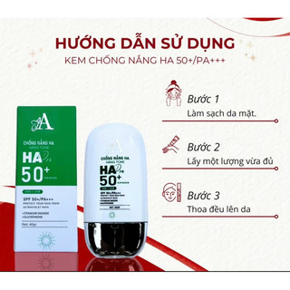 Kem Chống nắng nâng tone HA 50+/PA+++ phổ rộng dùng cho mọi loại da