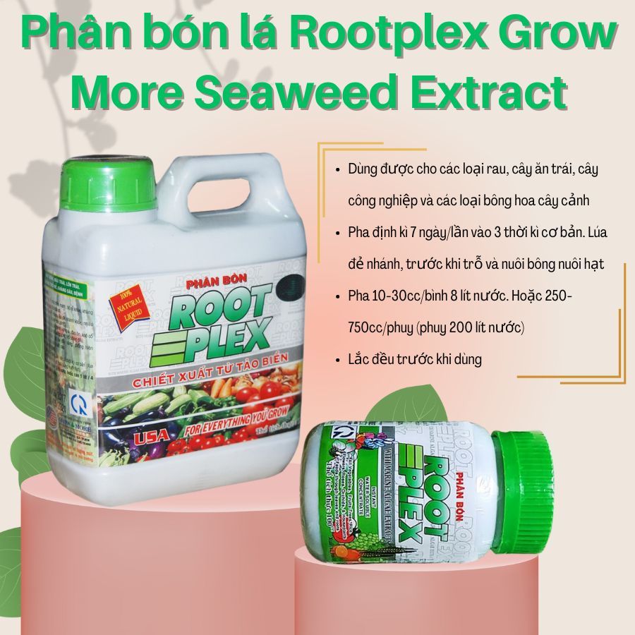 Phân bón lá hữu cơ Root Plex (100gr) - Vườn Sài Gòn