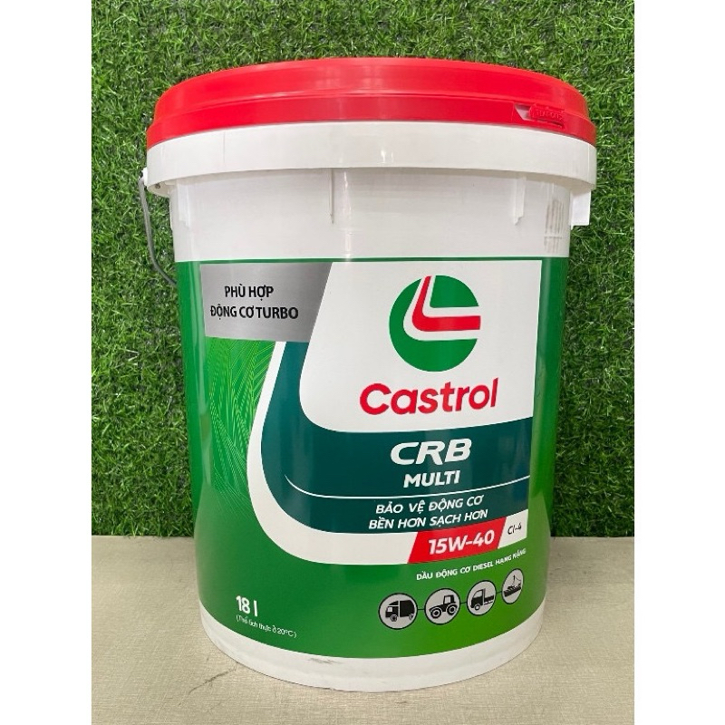[ HÀNG CHÍNH HÃNG ] DẦU ĐỘNG CƠ CASTROL CRB MULTI 15W40 API CI-4 -18 LÍT