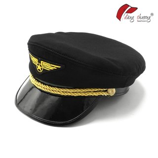 Mũ nón phi công hàng không thời trang cao cấp màu trắng và đen