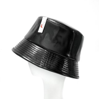 [HÀNG CÓ SẴN] [SHIP HỎA TỐC] Mũ nón bucket da đen bóng/ mờ cao cấp