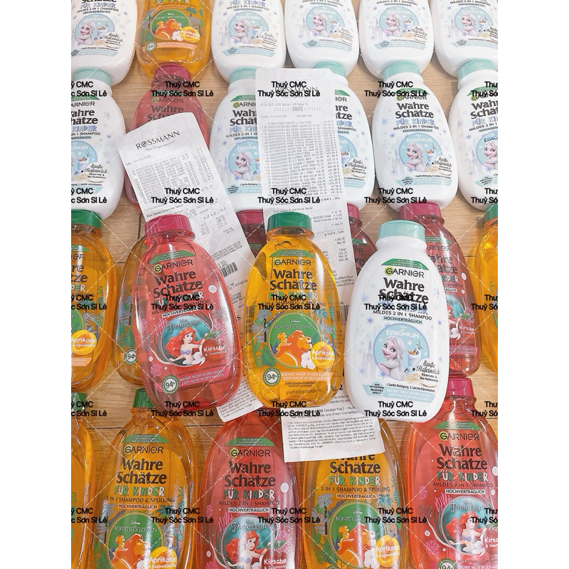 (Bill ảnh sau) Dầu gội xả Garnier cho bé của Đức