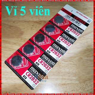 Vỉ 5 viên cúc áo CR2032 3V