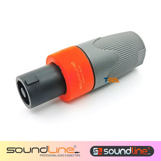 Giắc loa sân khấu, jack loa neutric speakon hãng Soundline, chân kim đồng. ( Giá 1c )