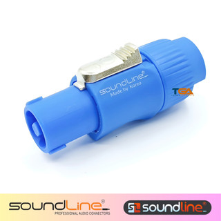 Giắc loa sân khấu, jack loa neutric speakon hãng Soundline, chân kim đồng. ( Giá 1c )