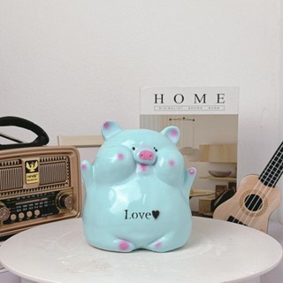 Heo đất tiết kiệm Heo má bánh bao Xin Chào,Hello size NHỎ - Heo đất trang trí cute quà tặng, decor - HĐ47