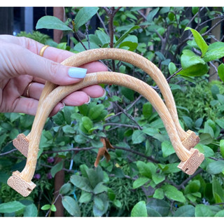  1 ĐÔI CẦU GÓC TRE GIÀ KÈM TAI CHO LỒNG CHIM CHÀO MÀO 