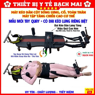 Giường Kéo Giãn Cột Sống Lưng Cổ Toàn Thân [Tay Quay] - Máy Tập Kéo Dãn Tăng Chiều Cao Cơ Thể