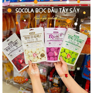 Bịch socola bọc dâu tây sấy đủ vị