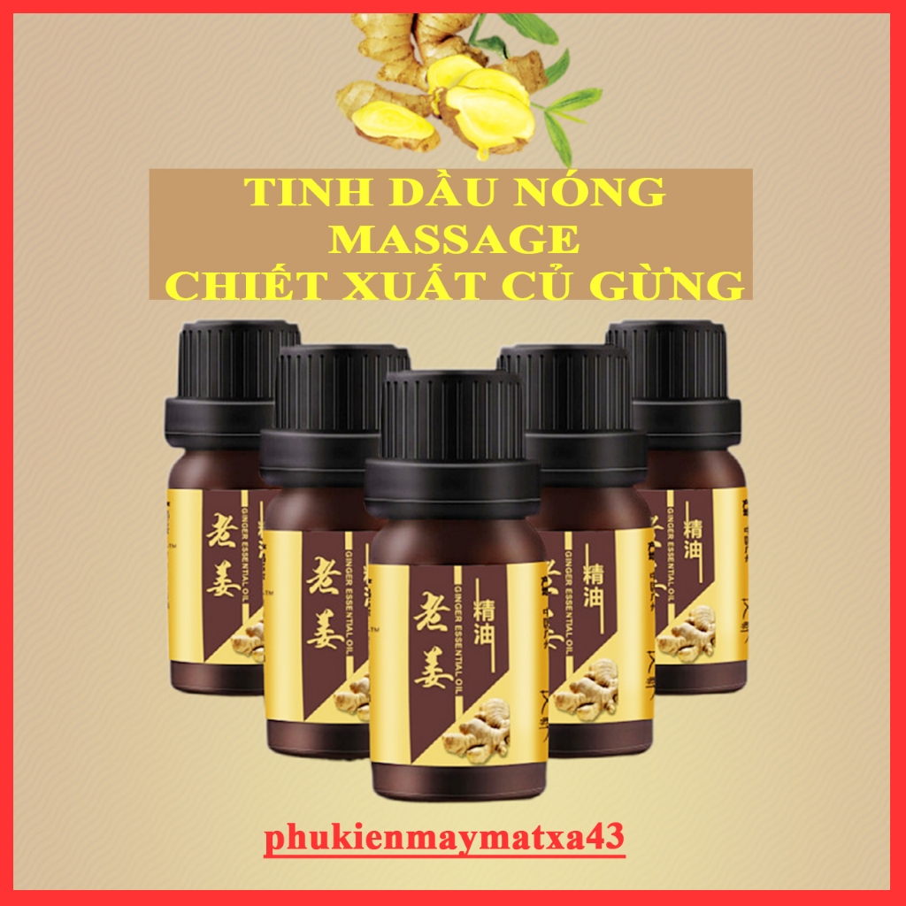 (Rẻ Nhất Shopee) Tinh Dầu Nóng Massage Toàn Thân giúp Đả Thông Khí Huyết, Kinh Mạch. Có 05 loại Tinh dầu - 10ml/chai