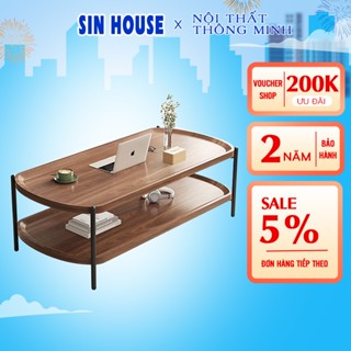 Bàn Trà, Bàn Trà Gỗ, Bàn Trà Sofa, Bộ Bàn Trà Phòng Khách Hai Tầng Chân Sắt Tĩnh Điện Sang Trọng