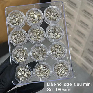 Set K1 đá khối nail size mini 180viên
