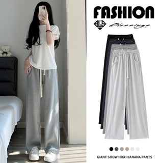 Quần nỉ ống rộng dằn dọc hông mẫu hót 2024. Quần ống rộng chất nỉ hàn chống bai xù Blessing hàng loại 1