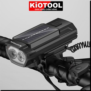 Đèn xe đạp thể thao Kiotool 250 lumen 2 led siêu sáng năng lượng mặt trời 7588PRO