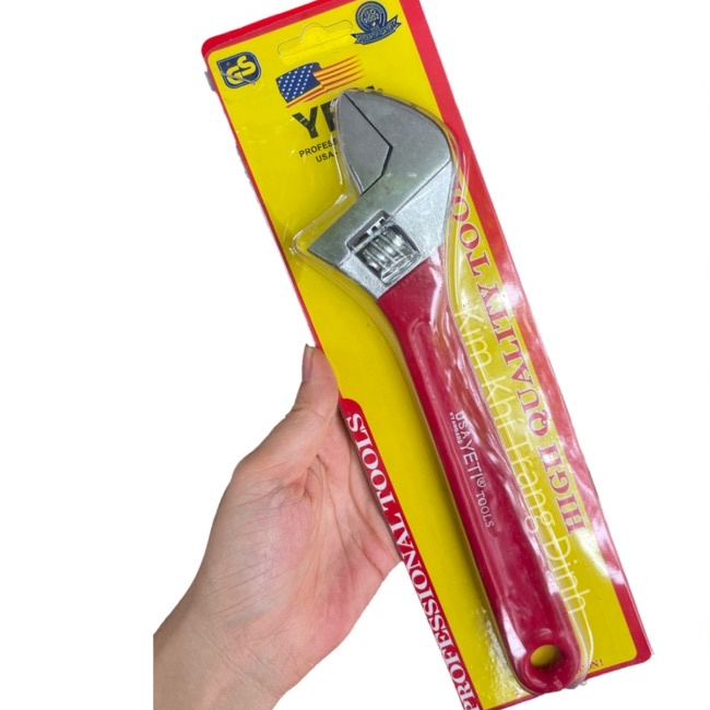 Mỏ Lết Yeti Tay Bọc Dạ Đỏ 10inch 250mm