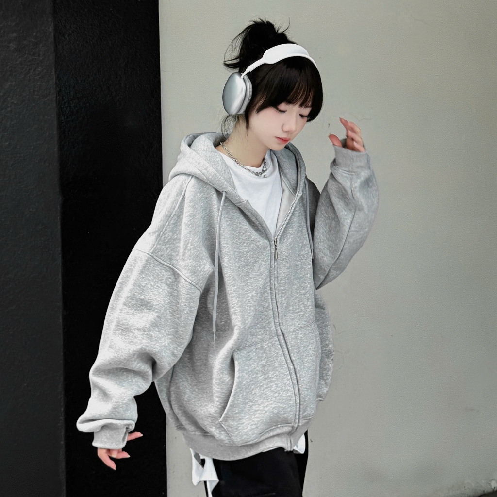 Áo Khoác Hoodie Zip Nỉ Cotton Dập Nổi NQ30 FORUM Form Boxy Nam Nữ Unisex | BigBuy360 - bigbuy360.vn