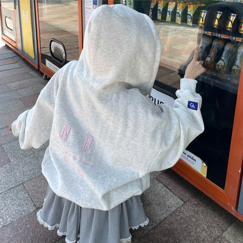 Áo Khoác Nỉ Hoodie Zip COTTON Thêu Nổi NQ30 SQUARE Chống Nắng Tốt Form Rộng Nam Nữ Unisex (Không xù lông) | BigBuy360 - bigbuy360.vn