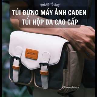 Túi đeo chéo da dạng hộp đựng máy ảnh cao cấp CADeN D99 chống sốc chống nước thẩm mĩ