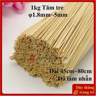 Tăm tre, 1kg que tre, đã làm nhẵn, đường kính 1.8mm~5mm, loại đẹp, chiều dài 45cm~80cm