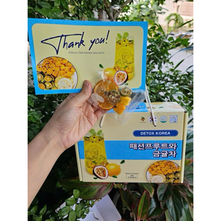 115K Hộp 25 set trà chanh leo kim quất detox Hàn Quốc