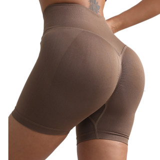 Quần Tập Gym Nữ Ngắn Legging Đùi FITCAN Quần Tập Yoga Thể Thao Cạp Cao Chun Mông Trơn Co Giãn Q40