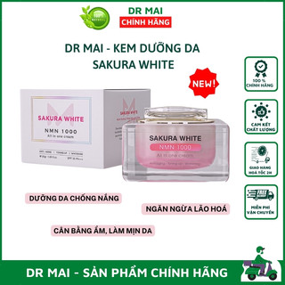  Dr Mai Kem dưỡng trắng da chống nắng hoa anh đào Sakura White Nmn 1000,dưỡng da trắng sáng ngăn ngừa lão hóa 
