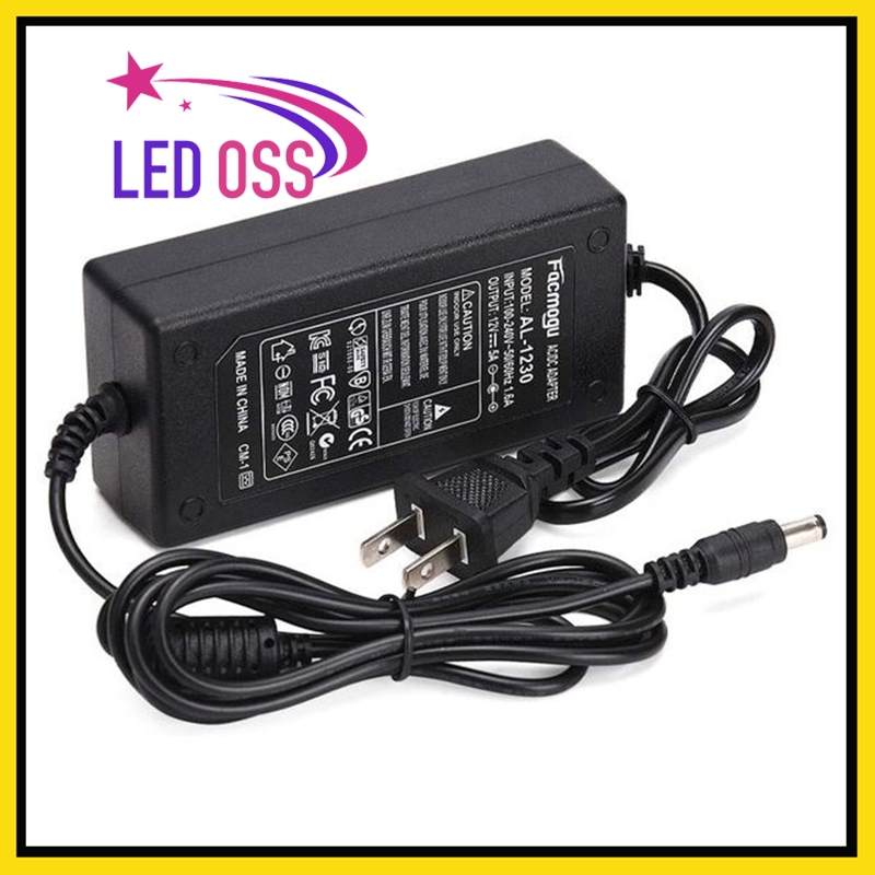 Nguồn Adapter 12V 5A Jack DC 5.5x2.1mm