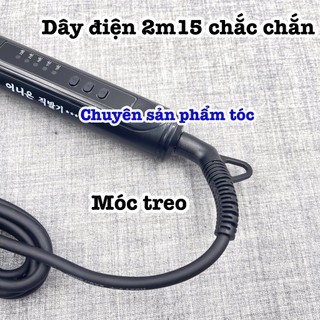 ✅Máy uốn tóc Pro size lớn 38mm xoay trục cao cấp chính hãng 5 mức nhiệt độ 140-220°C đèn LED hiển thị khóa xoay 360°