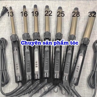 ✅Máy uốn tóc Pro size lớn 38mm xoay trục cao cấp chính hãng 5 mức nhiệt độ 140-220°C đèn LED hiển thị khóa xoay 360°