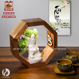  Trầm hương xông nhà 20cmX20cm Tiểu Cảnh Decor Có Đèn lư xông trầm phong thủy   Tặng kèm 3 Nụ Trầm   - Quế Tâm Gia Lai. 