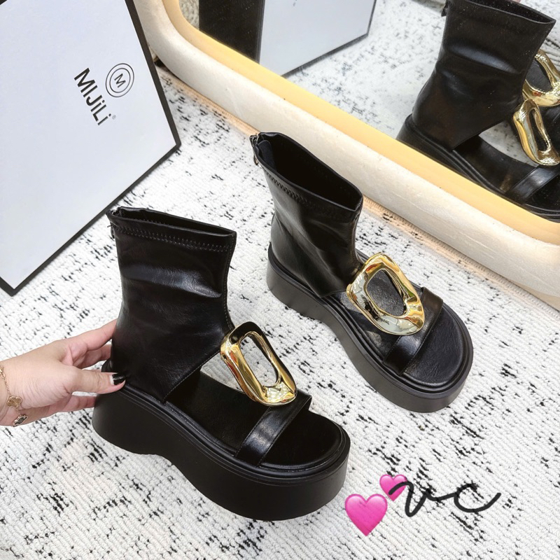 Bốt mijili khuy sắt, nâng đế cực chất